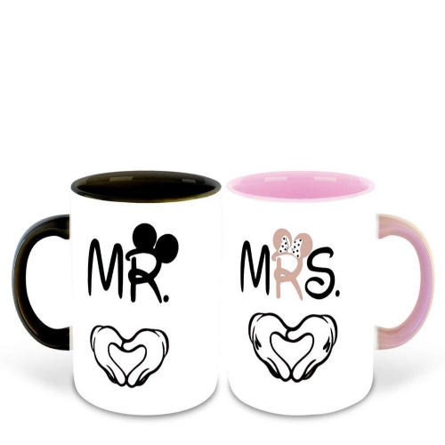 Mr &amp; Mrs Theame Printed Coffee Cup.