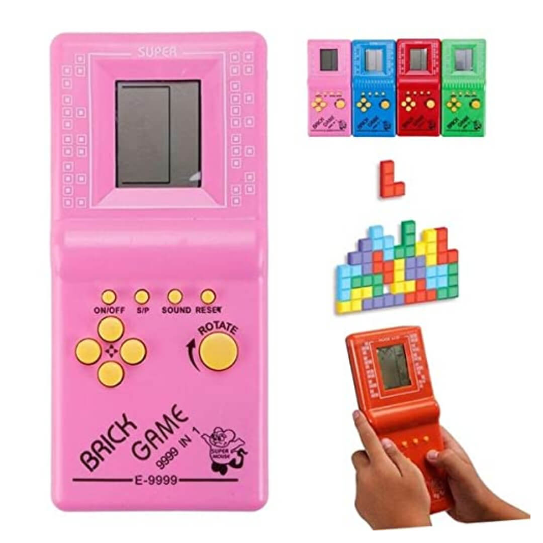 VGRASSP Handheld Portable Indoor and Outdoor Brick Game 9999 in 1 Video Game Compatible for Kids - Colour and Design as per Stock