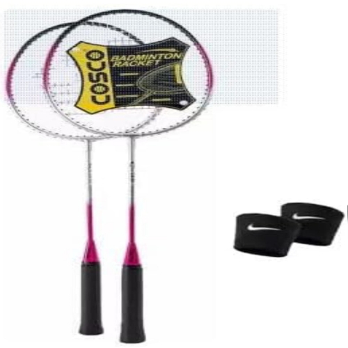 COSCO CB-85 Badminton Racquet (Pack of 2) (Color on Availability) with 1 Pair Wrist Band Badminton Kit