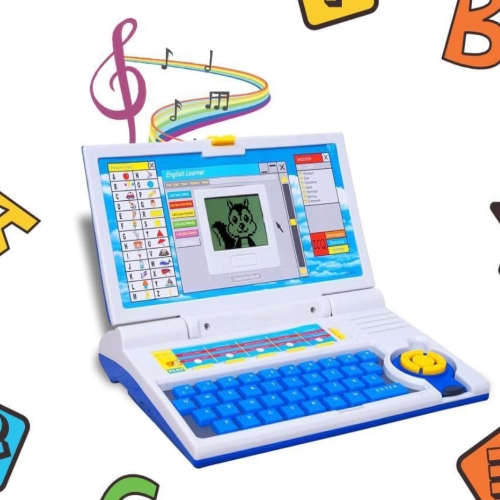 Learning Baby Computer 20 Fun Activities Laptop for Kids Learn Letter, Words, Games, Mathematics, Music, Logic, Memory Tool
